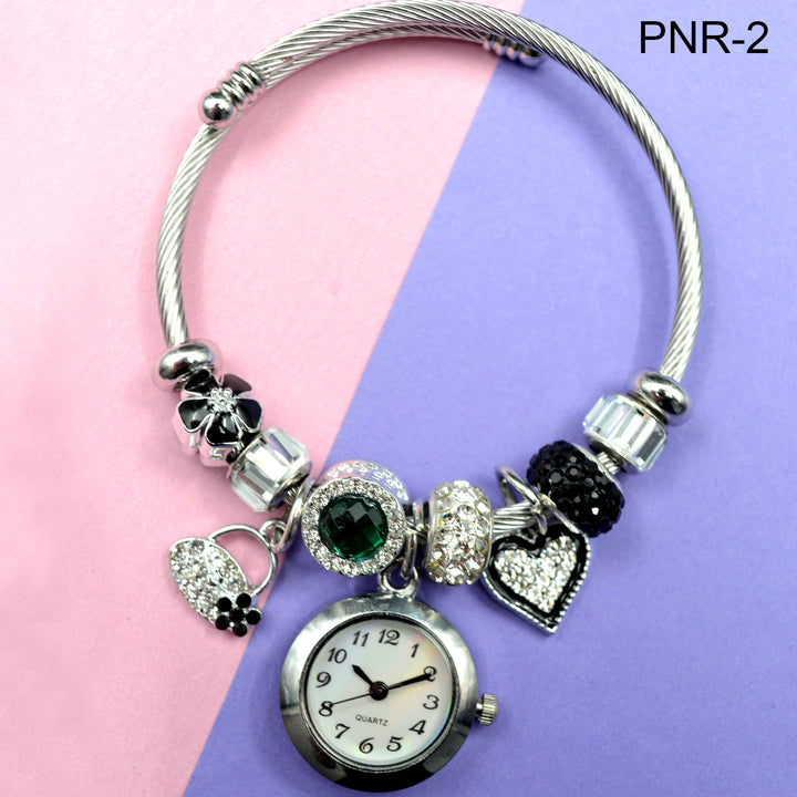 RELOJ BRAZALETE PANDORA PLATEADO Y DORADO