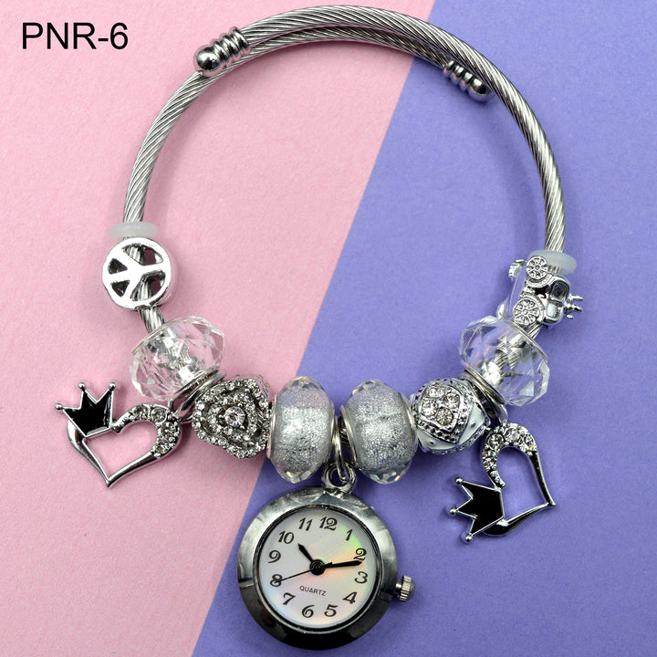 RELOJ BRAZALETE PANDORA PLATEADO Y DORADO