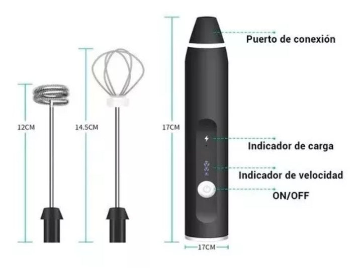 Mezclador Eléctrico Batidor Recargable E